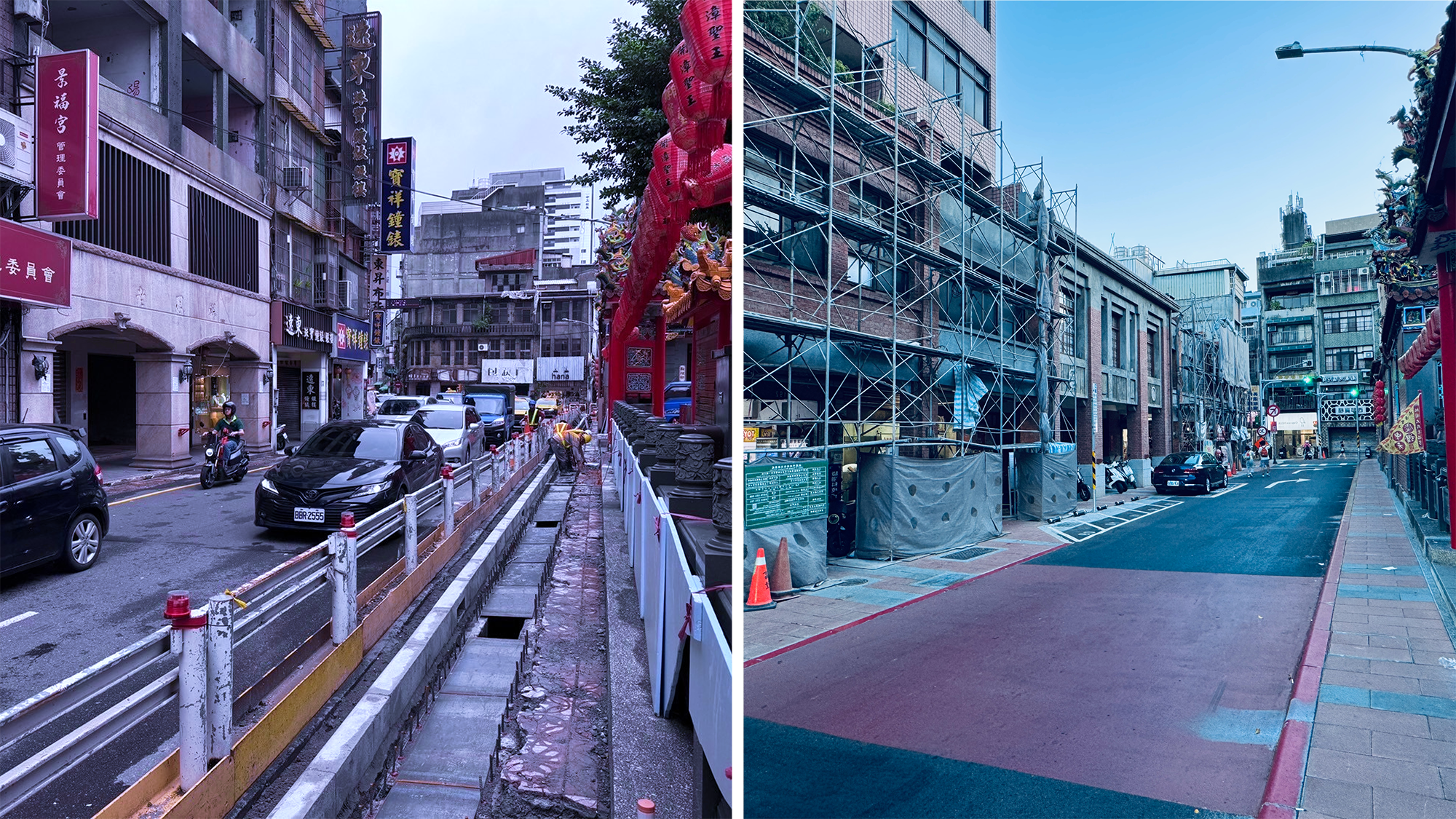 擴大行人使用空間、重塑街區城市美學(照片來源:董崑華攝)