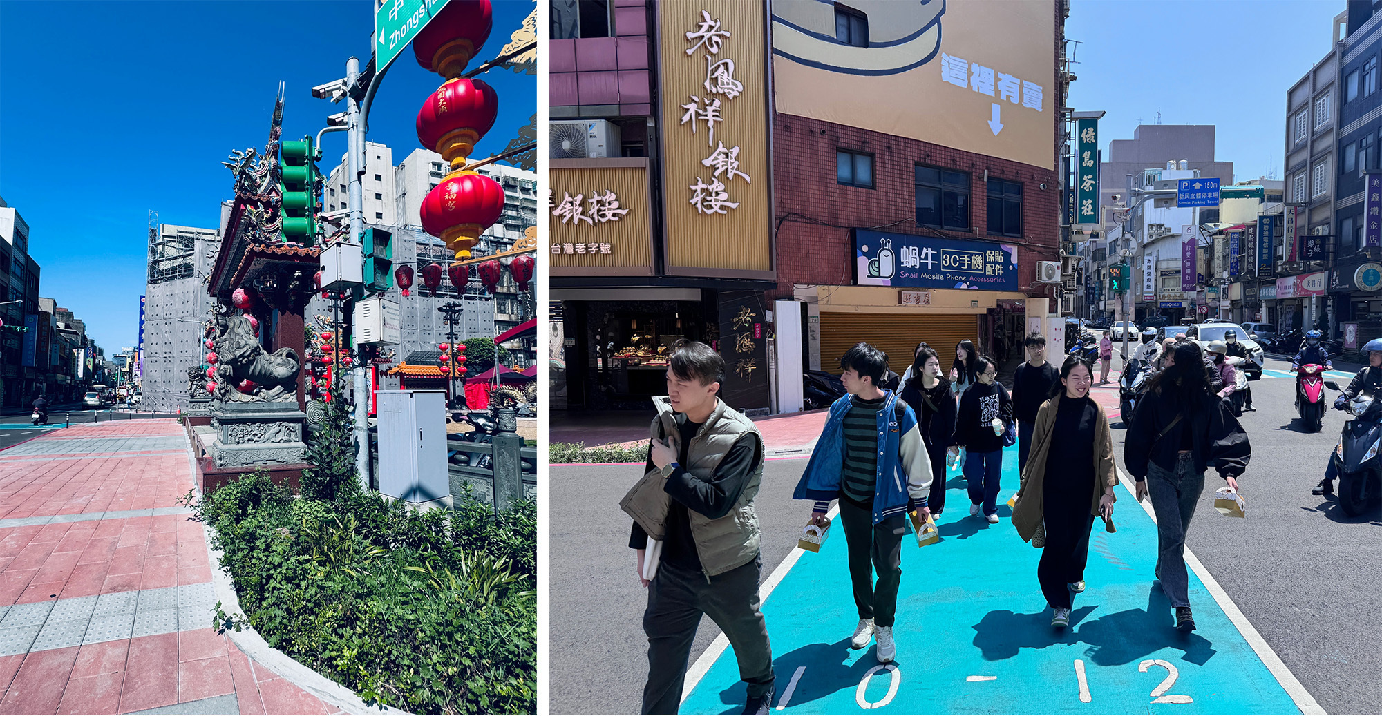 電箱設施物遷移綠美化與設置全時相路口（照片來源：董崑華攝）