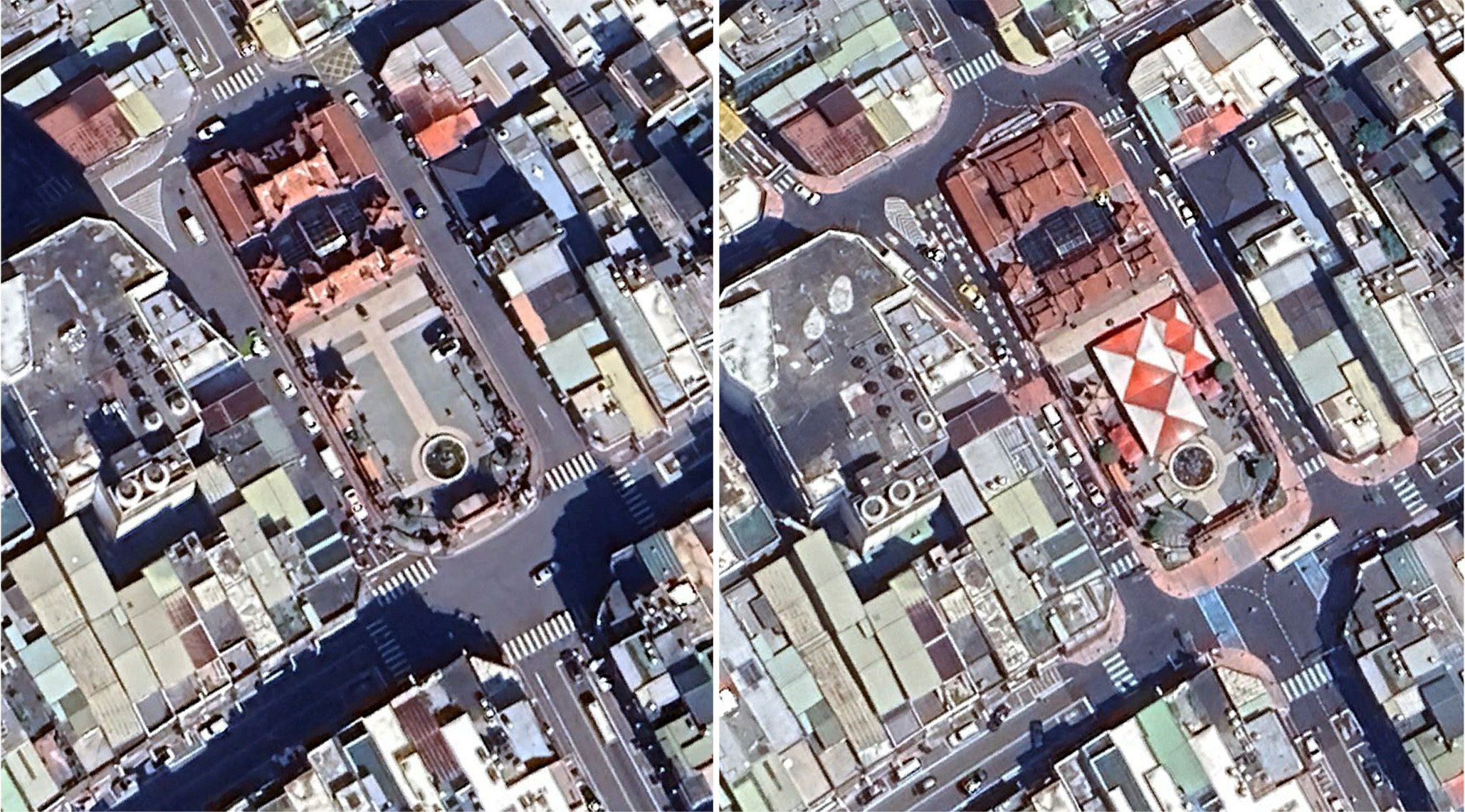 工程第一階段完工後空照圖（照片來源：Google Earth）